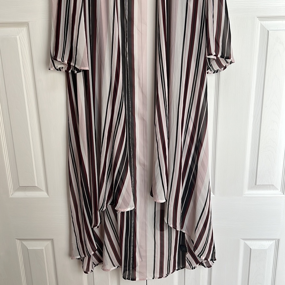 Torrid Striped Kimono - Picture 2 of 3